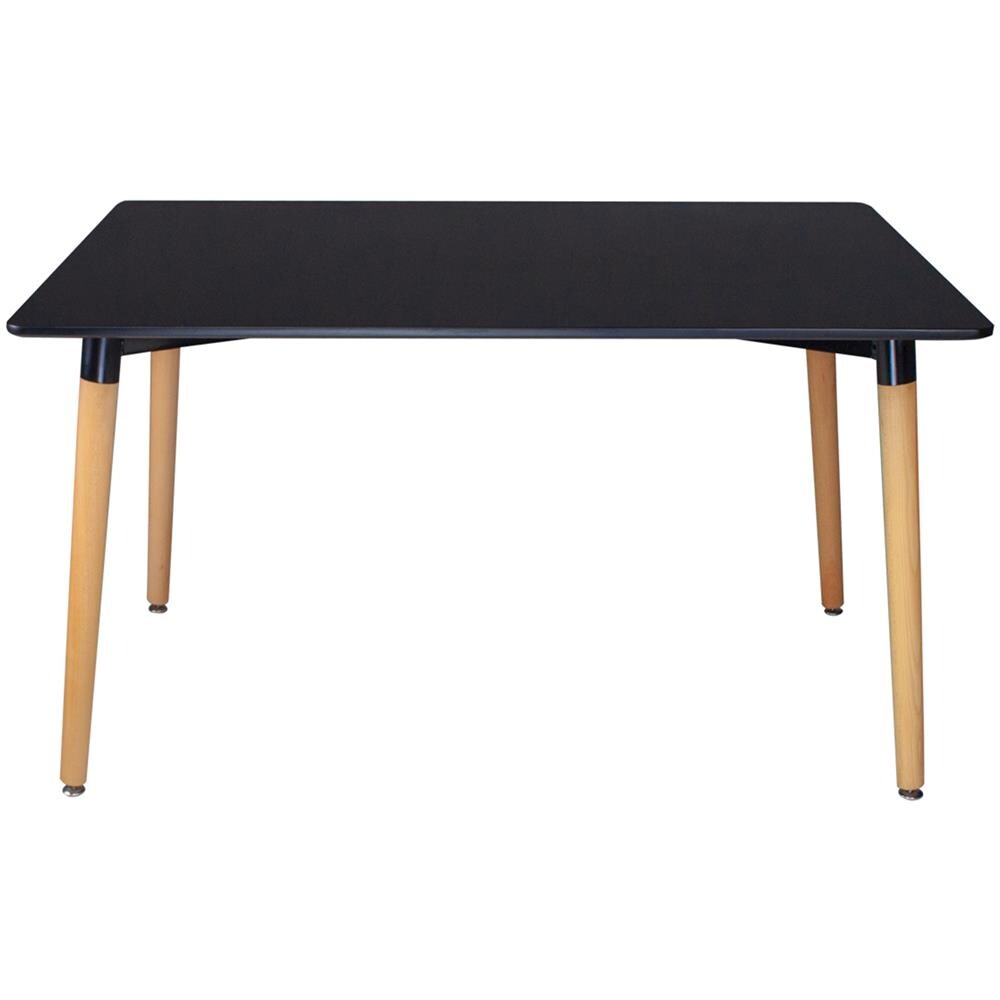 Tavolo Da Pranzo Rettangolare, Tavolo Da Cucina Nero Mod. Otello - Foto 4