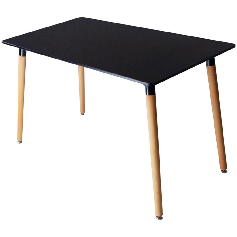 Tavolo Da Pranzo Rettangolare, Tavolo Da Cucina Nero Mod. Otello - Foto 1