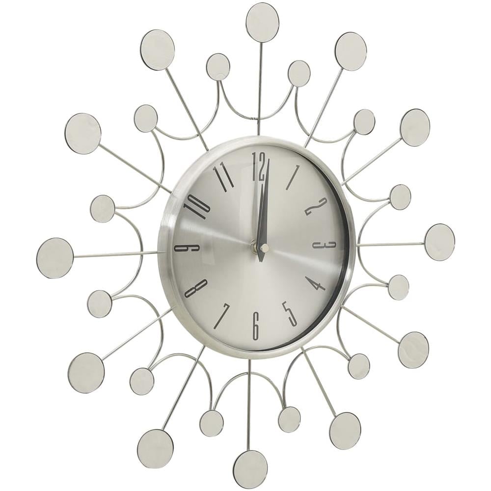 Orologio da Parete Argento 40 cm in Metallo - Foto 2