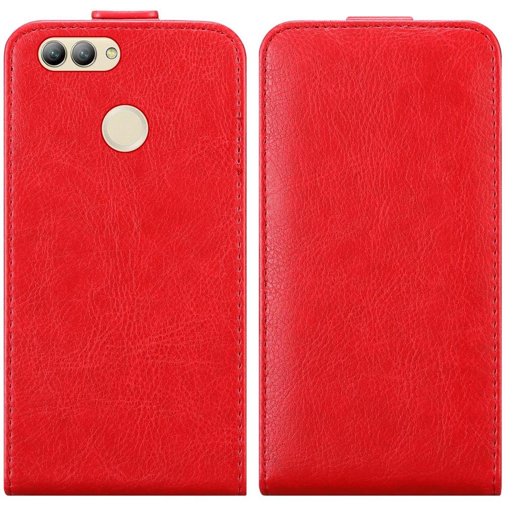 Custodia Compatibile Con Huawei Nova 2 In Rosso Mela - Coperchio Protettivo In Design Flip Con Chiusura Magnetica - Foto 8