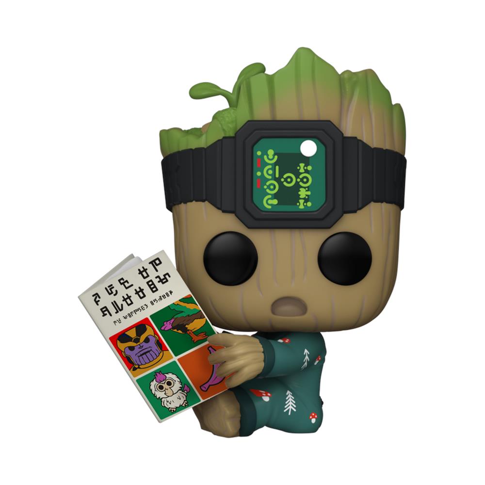 I Am Groot Pop! Marvel Tv Vinyl Figure Groot Pjs With Book 9cm! - Foto 1