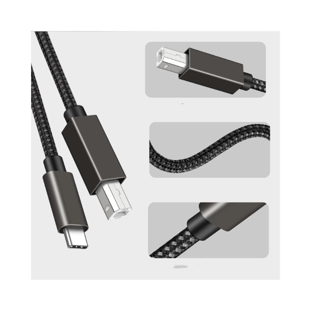 Cavo Per Stampante Da Usb-b A Usb-c Black 2 Metri - Foto 2
