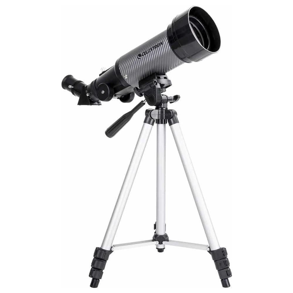Telescopio Celestron Travelscope 70DX con Raccordo Fotografico per Smartphone Telecomando Bluetooth Filtro Lunare e Lente di Barlow 2X - Foto 1