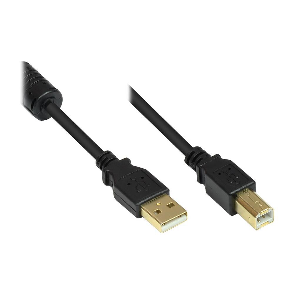 Alcasa Gc-m0083 Cavo Usb 5 M Usb 2.0 Usb A Usb B Nero - Foto 1
