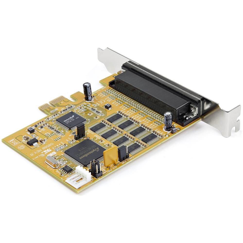 Scheda seriale PCI Express a 8 porte - Scheda adattatore seriale PCIe RS232 - Scheda di espansione /controller card seriale DB9 9pin - 16C1050 UART - Protezione sovratensioni ESD 15kV - Windows & Linux - Foto 2