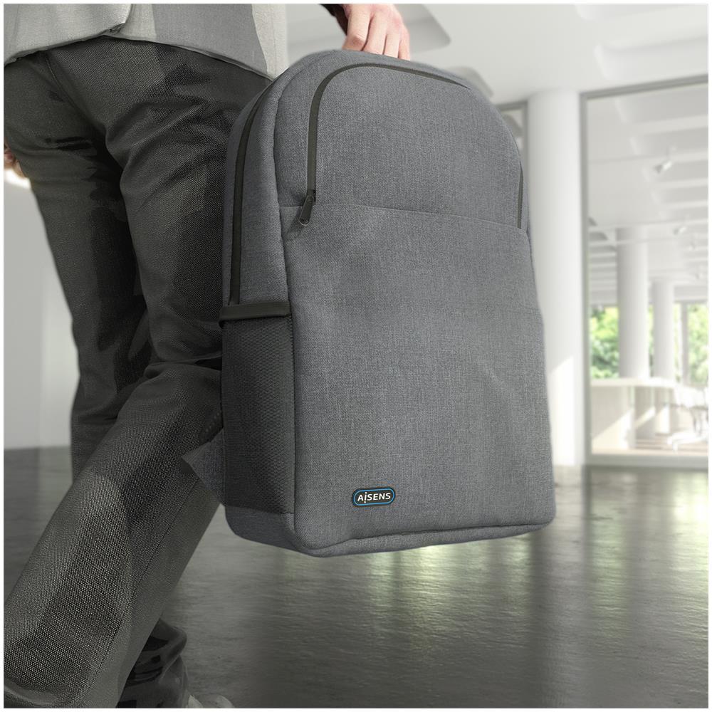 ASBG-BP083-GR borsa per laptop 39,6 cm (15.6") Zaino Grigio - Foto 6