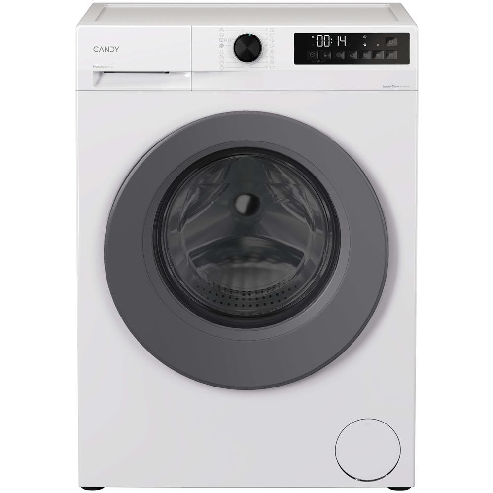 Candy ProWash 300, Lavasciuga Slim 8+5 KG, 10% più efficente della classe A, 1400 giri, Bianco, Inverter, Fresh Vapor, GWD 485SG6-S, Caricamento frontale, Libera installazione, Bianco, Antracite, Sinistra, Antracite, Manopola, Pulsanti - Foto 1