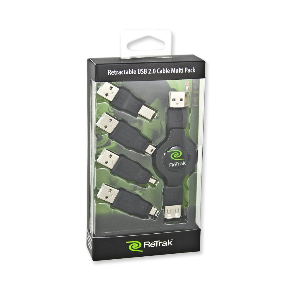 Cavo Usb Con Adattatore Intercambiabile Retrattile Eucableru2m 0181204000390 - Foto 2