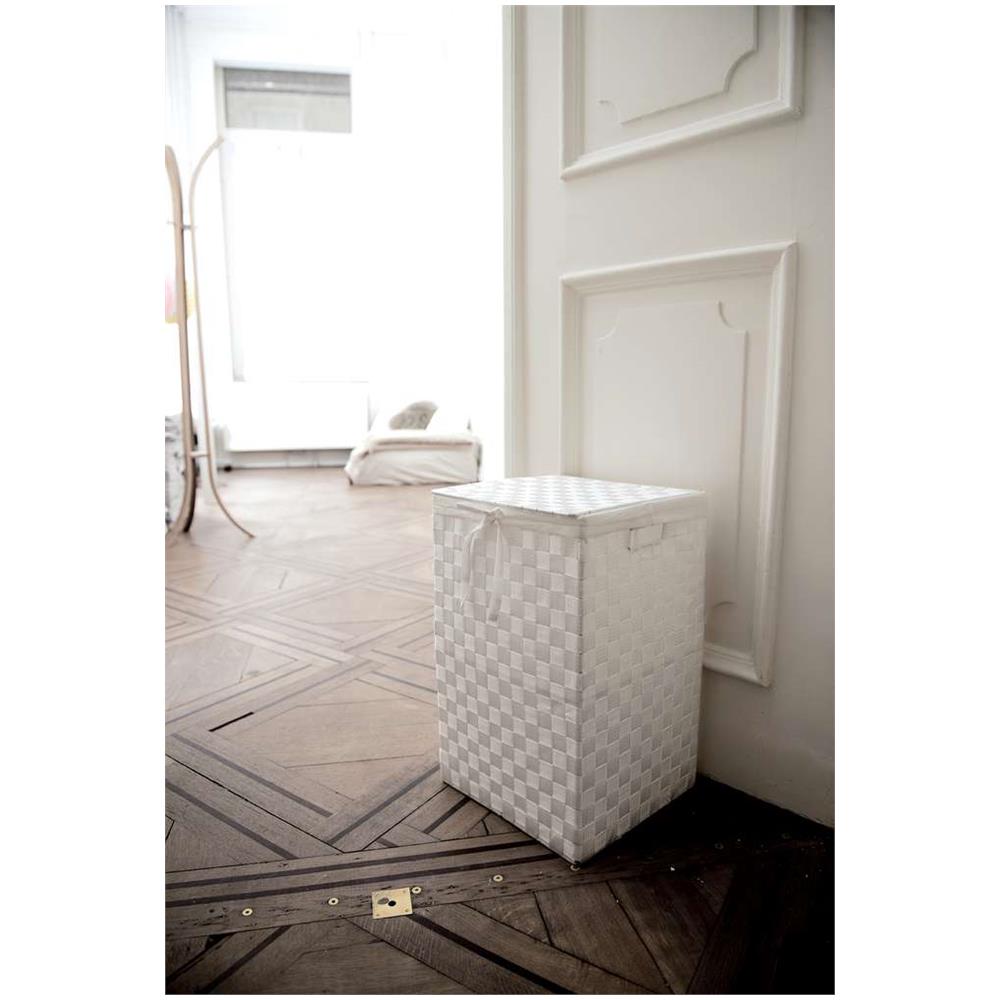 Cesto Portabiancheria Quadrato Stan Bianco - Foto 2