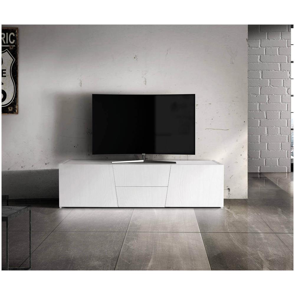 Burton - Mobile Porta Tv Moderno In Legno Spazzolato - Foto 3