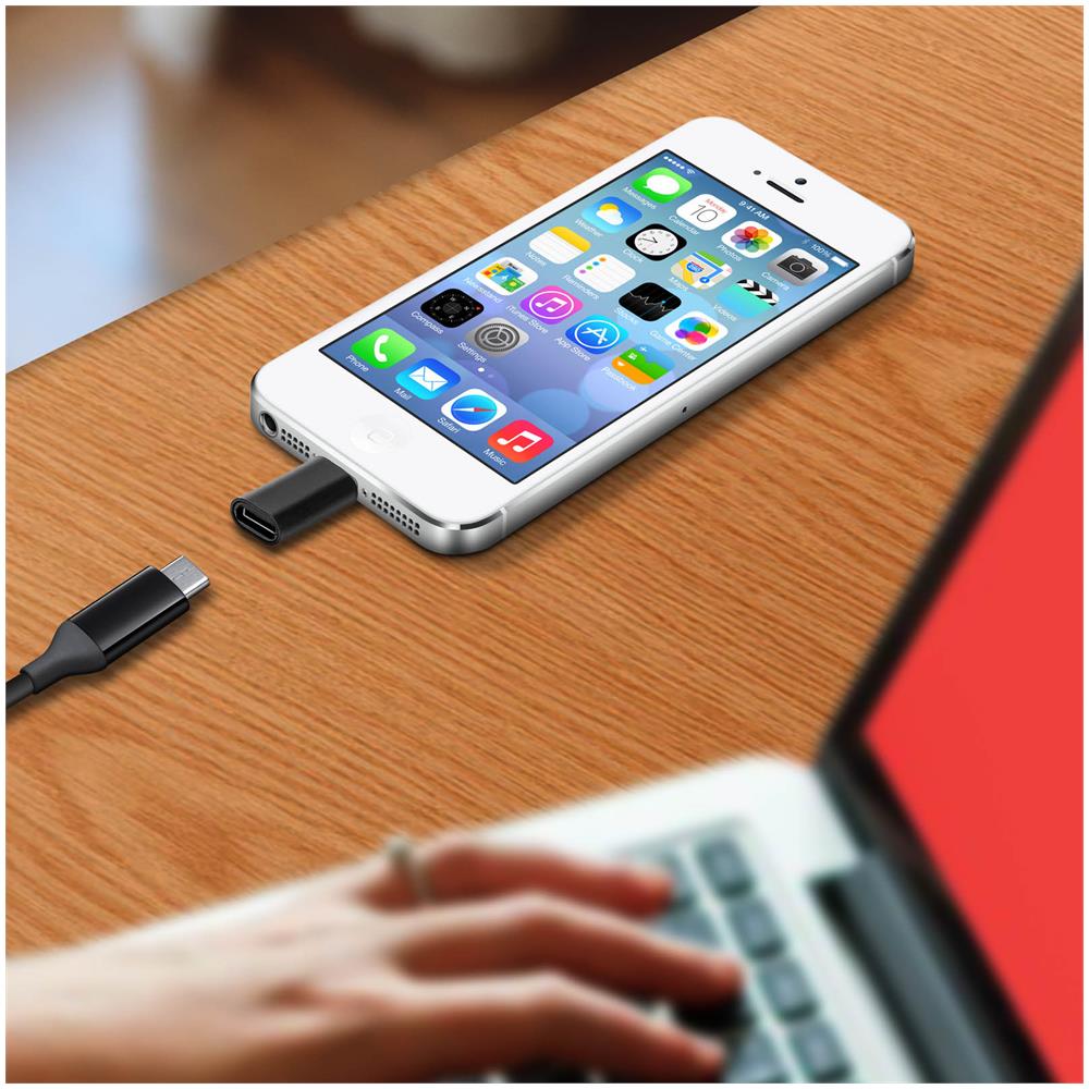 Adattatore Usb-c Femmina Verso Lightning Maschio Ricarica Sincronizzazione - Foto 5