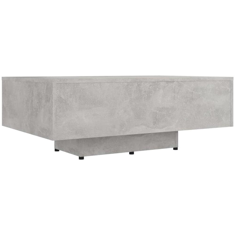 Tavolino Salotto Grigio Cemento 85x55x31 cm Legno Multistrato - Foto 2