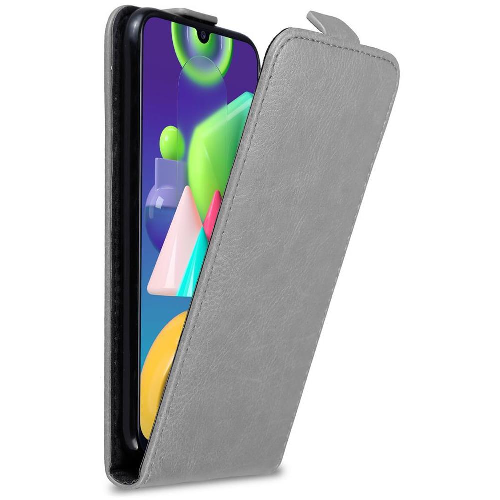 Custodia Compatibile Con Samsung Galaxy M31 In Grigio Titanio - Coperchio Protettivo In Design Flip Con Chiusura Magnetica - Foto 1