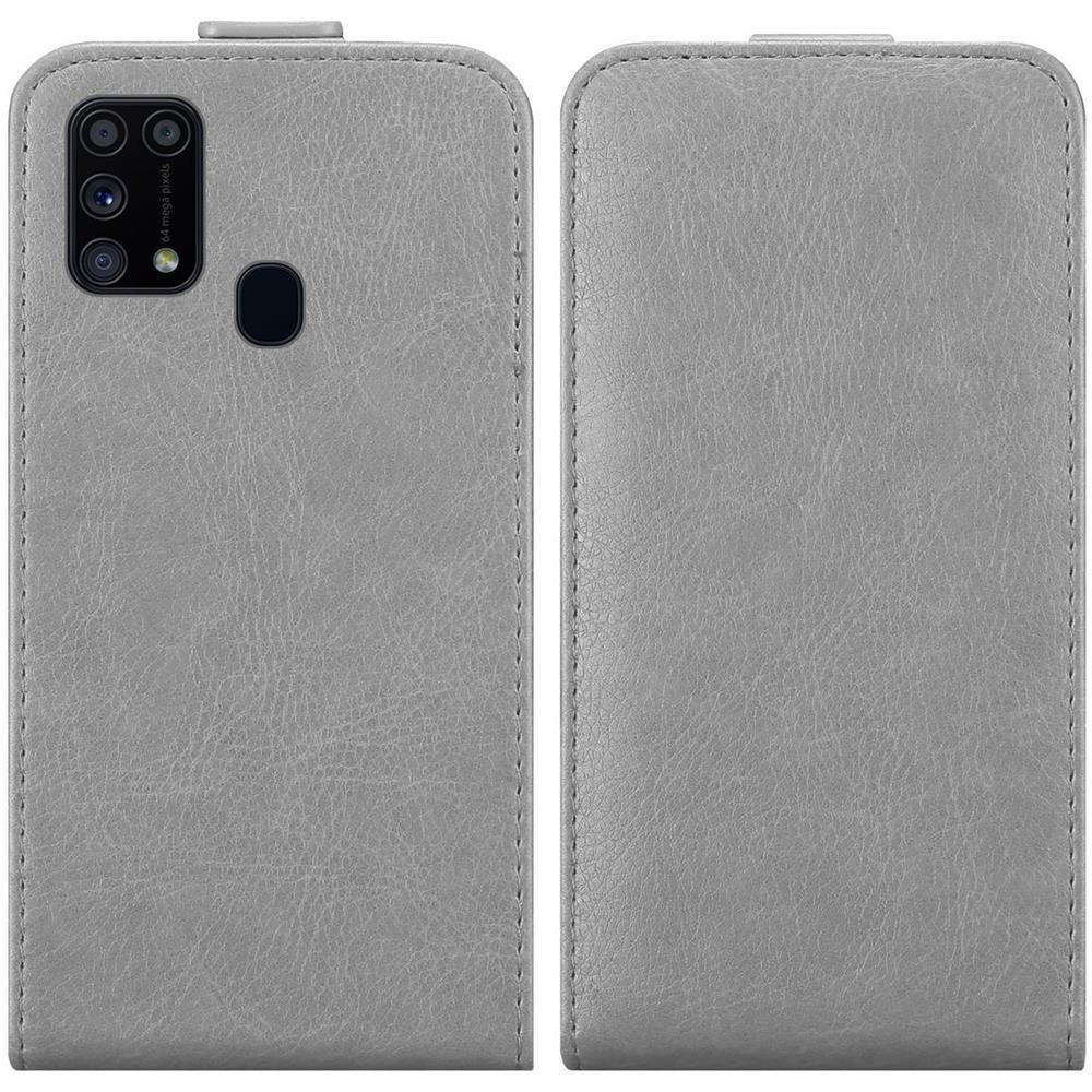 Custodia Compatibile Con Samsung Galaxy M31 In Grigio Titanio - Coperchio Protettivo In Design Flip Con Chiusura Magnetica - Foto 8