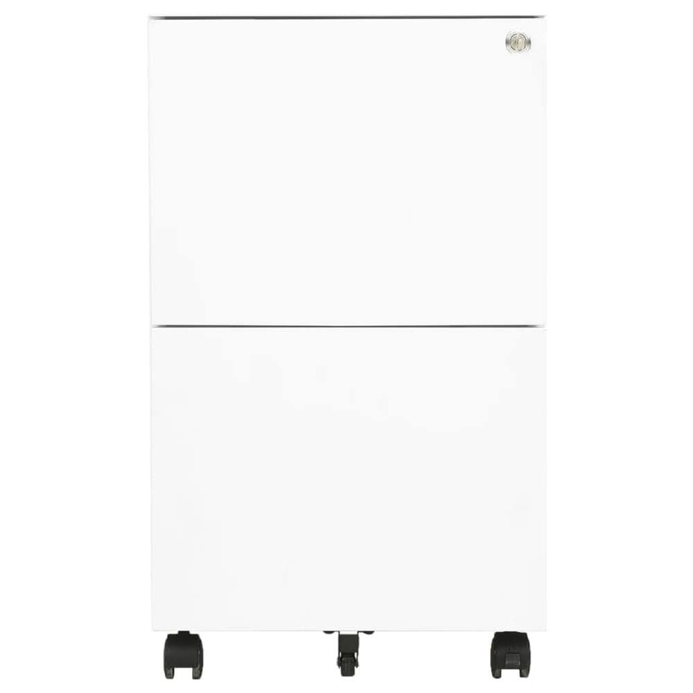 Schedario Mobile Bianco 39x45x67 Cm In Acciaio - Foto 2