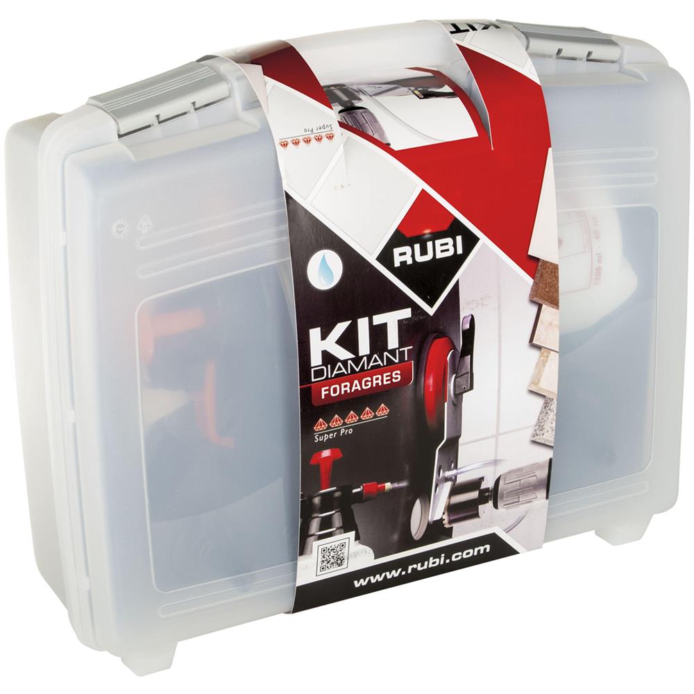 - corona Diamantata Set 8 pezzi, Con Testa Del Trapano Adattatore In Valigetta - Foto 4