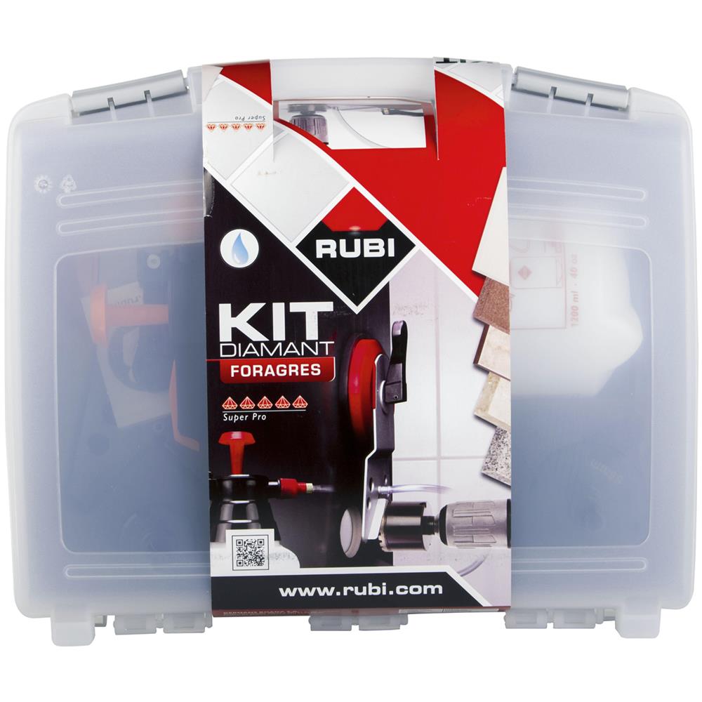 - corona Diamantata Set 8 pezzi, Con Testa Del Trapano Adattatore In Valigetta - Foto 2