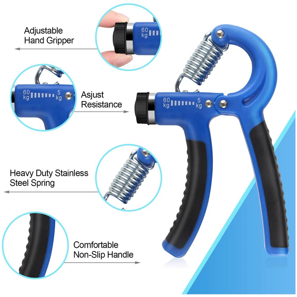 Hand Grip E Finger Trainer 5 Parti Blue - Foto 2