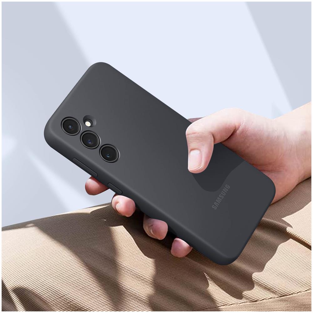 Cover Samsung Galaxy S23 Fe Opaca Originale Samsung Silicone Case Graphite - Foto 5