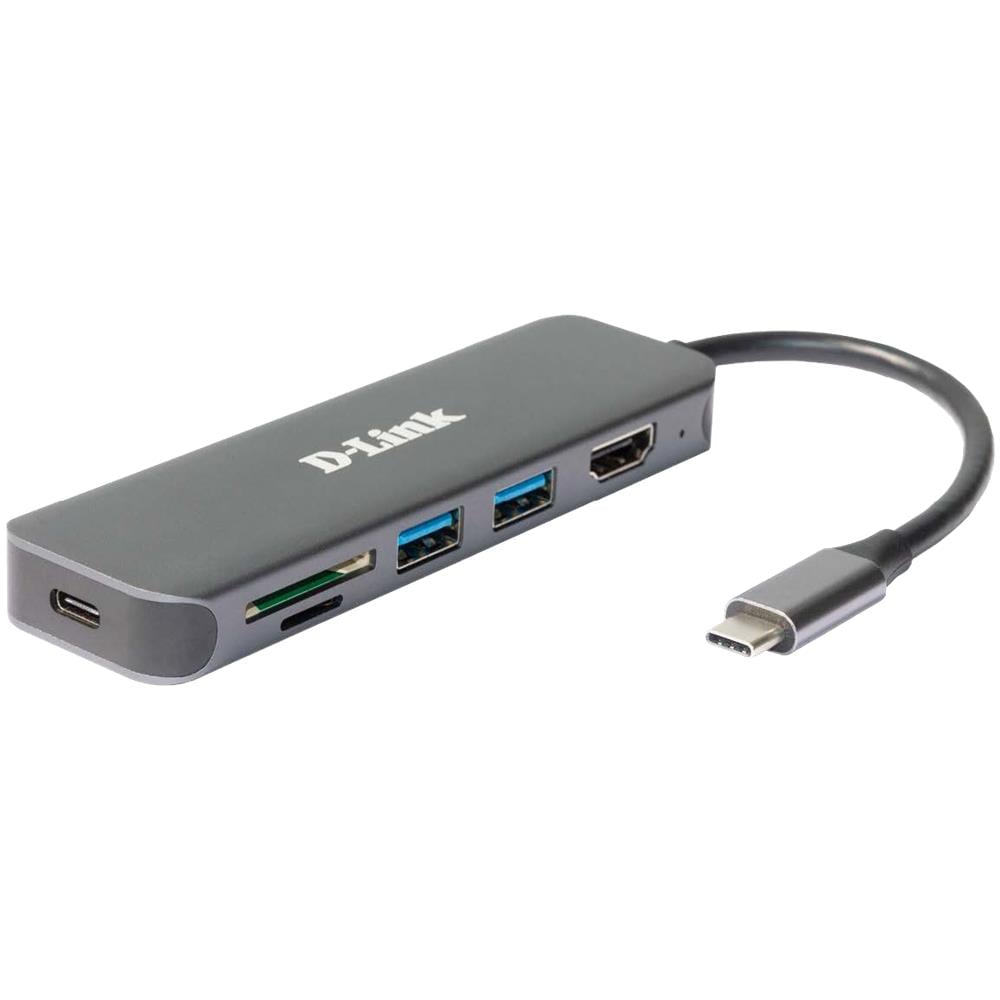 DUB-2327 replicatore di porte e docking station per laptop Cablato USB tipo-C Grigio - Foto 1