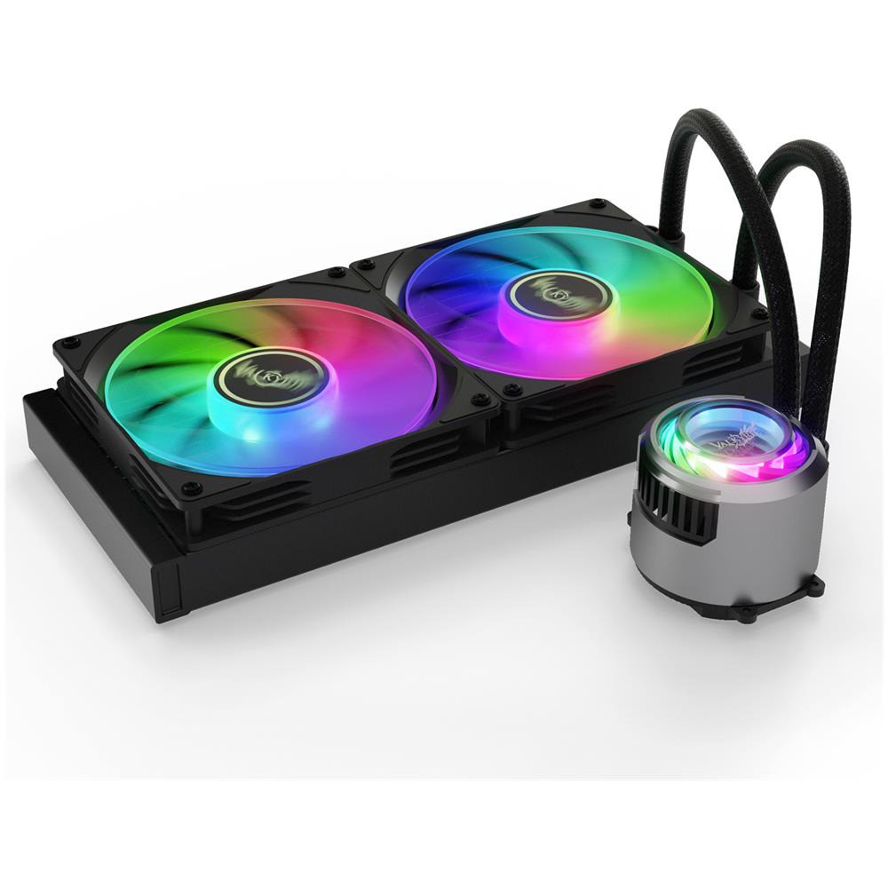 Dissipatore CPU a Liquido VK-AIOJR280B per Socket Intel LGA 1150/1151 / 1155 / 1156 / 1200 / 1700/2011 / 2011-v3 / 2066 e Socket AMD AM4 / AM5 - Foto 1