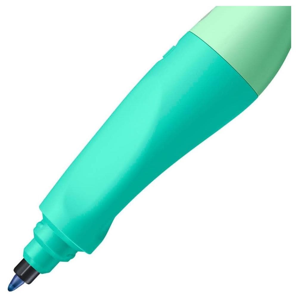 EASYoriginal Pastel - Penna Roller Ergonomica - per Destrimani - Verde Menta - Cartuccia Blu inclusa - Foto 2