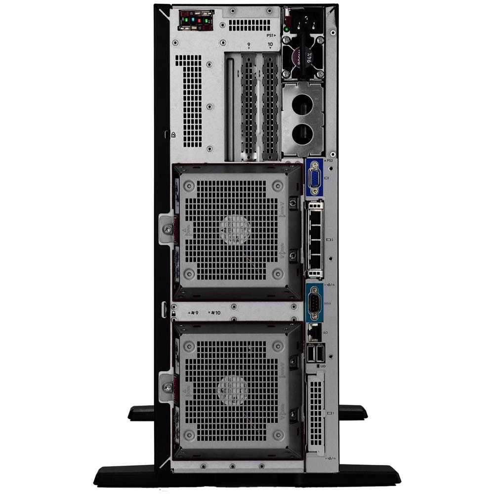 ProLiant ML350 Gen11 - Server Tower 4U - a 2 vie - 1 x Xeon Silver 4510 / fino a 4.1 GHz - RAM 64 GB - SATA /SAS /NVMe - hot-swap 2.5" baia (e) - SSD 2 x 480 GB - Foto 3