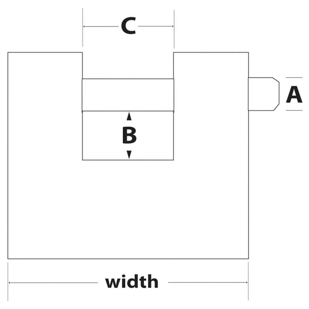 Lucchetto Corazzato In Acciaio 80 Mm 680eurd - Foto 3