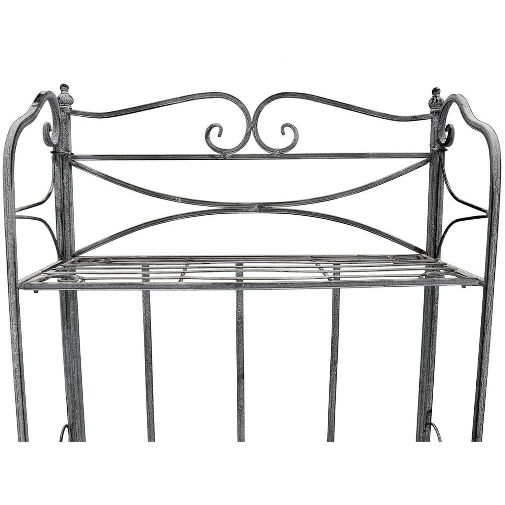 Doriane - Scaffale 3 Piani Stile Provenzale In Ferro Verniciato - Foto 4