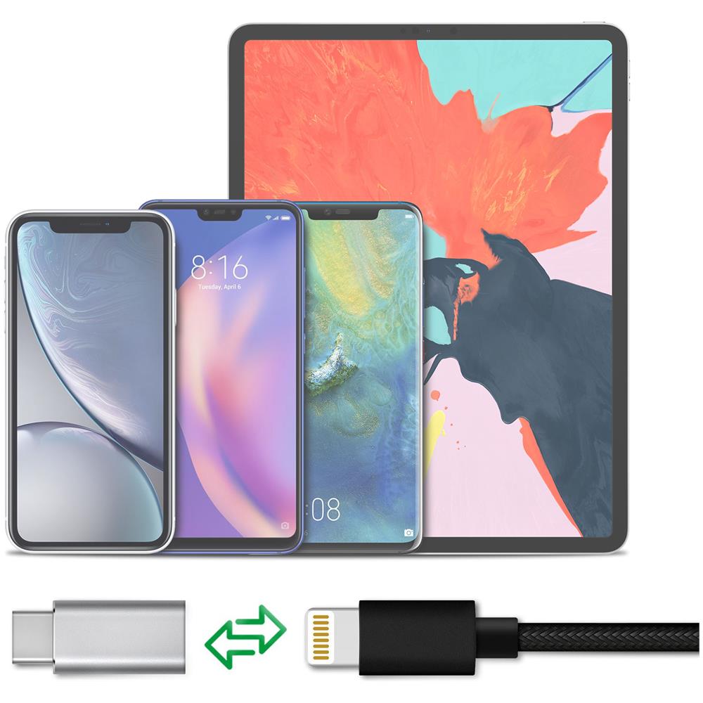 Adattatore Lightning Femmina Verso Usb-c Maschio Ricarica Sincronizzazione - Foto 5