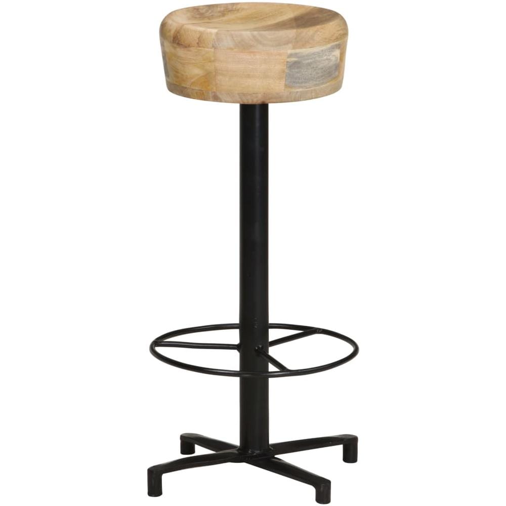 Sgabelli Da Bar 2 Pz 76 Cm In Legno Massello Di Mango - Foto 8