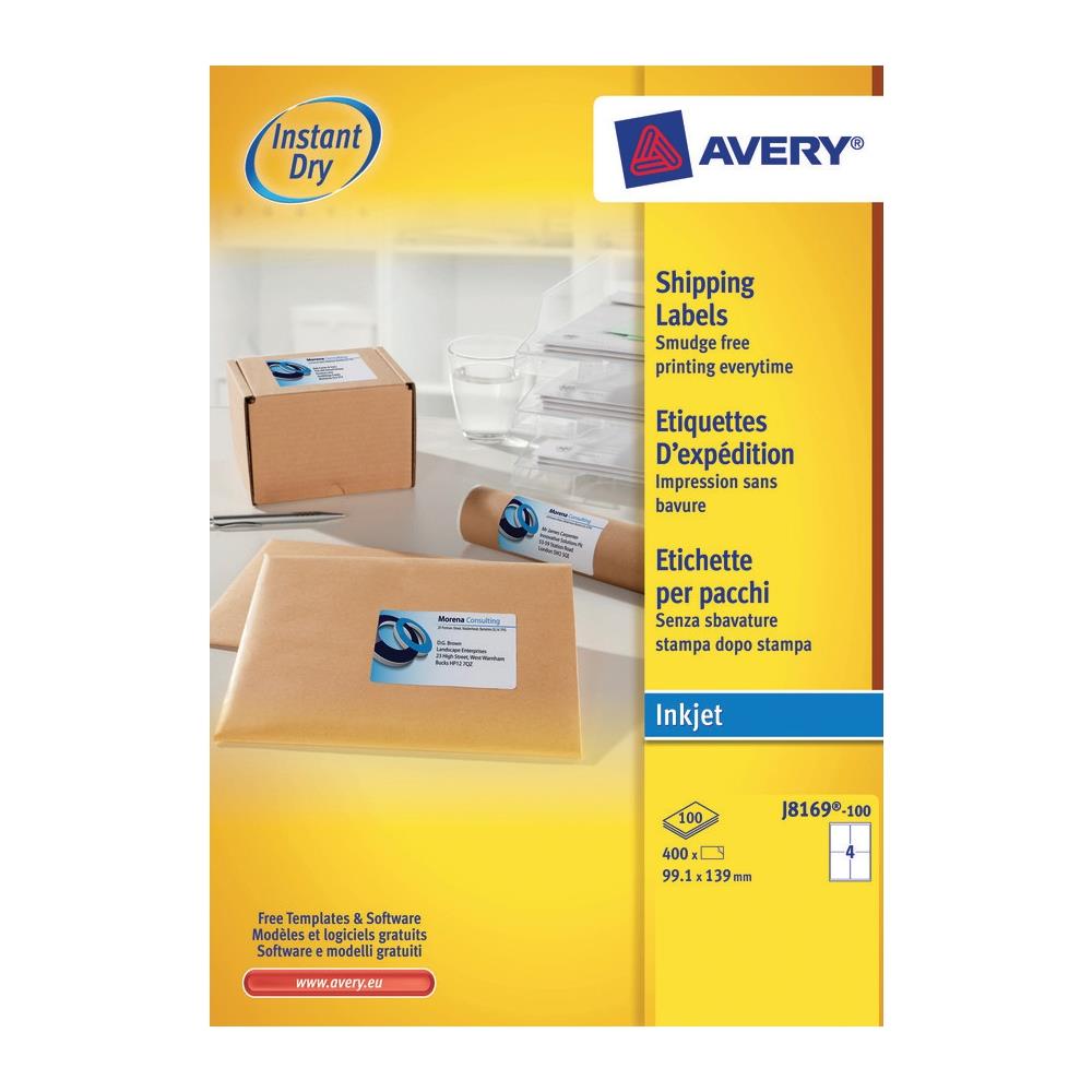 Inkjet Addressing Labels, Bianco, A inchiostro - Foto 1