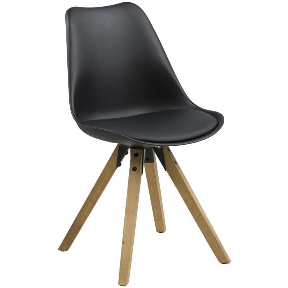 Sedia Dima Nero / Rovere - Foto 1