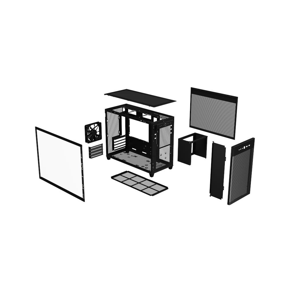 Case Prime AP201 Mini Tower micro ATX / Mini-ITX 3x USB 3.2 Colore Nero (Finestrato) - Foto 8