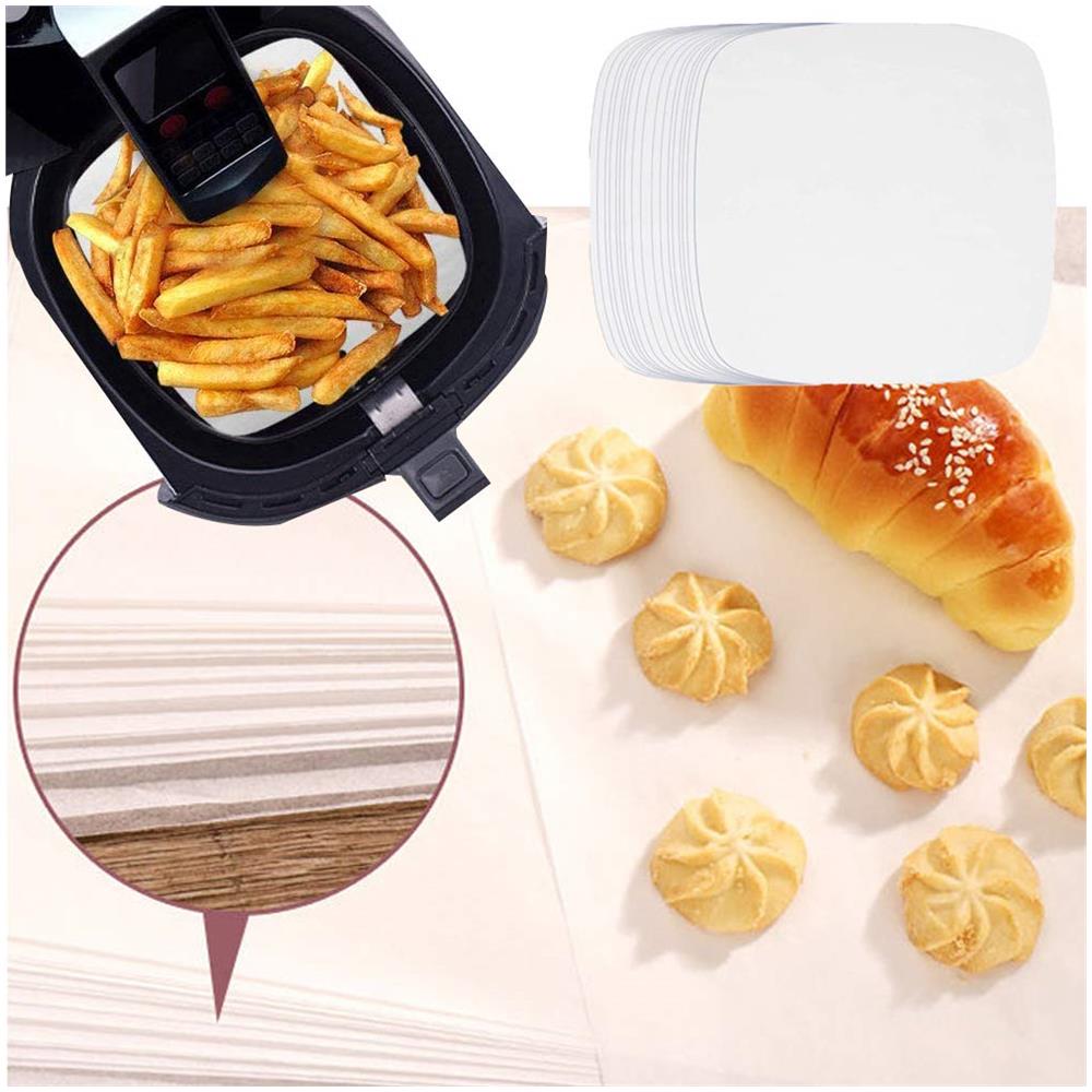 Carta Da Forno Usa E Getta Per Airfryer Antiaderente 18 Cm Confezione Da 100 White - Foto 2