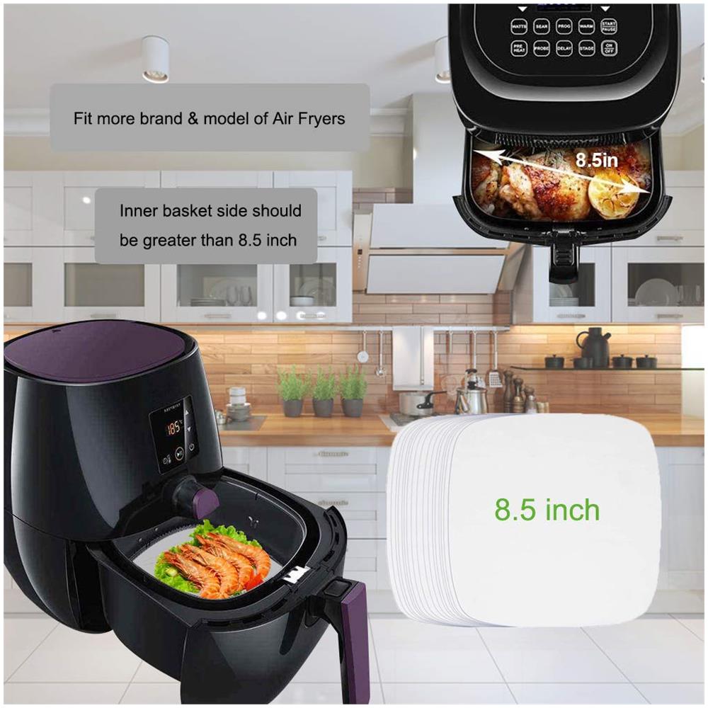 Carta Da Forno Usa E Getta Per Airfryer Antiaderente 18 Cm Confezione Da 100 White - Foto 5