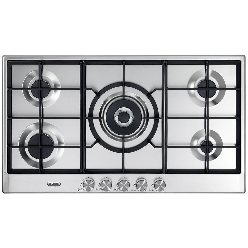 Piano Cottura NSL 590 X Da incasso 90 cm Gas 5 Fornello (i) Acciaio inossidabile - Foto 1