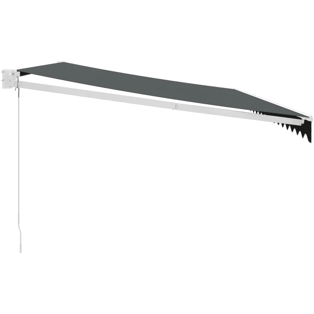 Tenda Da Sole Retrattile Antracite 5x3 M In Tessuto E Alluminio - Foto 2
