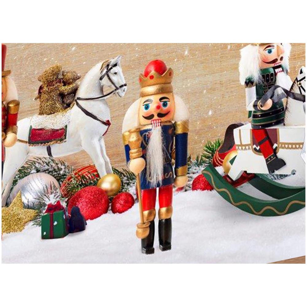 Tappeto Passatoia Cucina Antiscivolo Sottolavello Digitale Disegni Natalizi 50x600 Schiaccianoci Tx - Foto 2