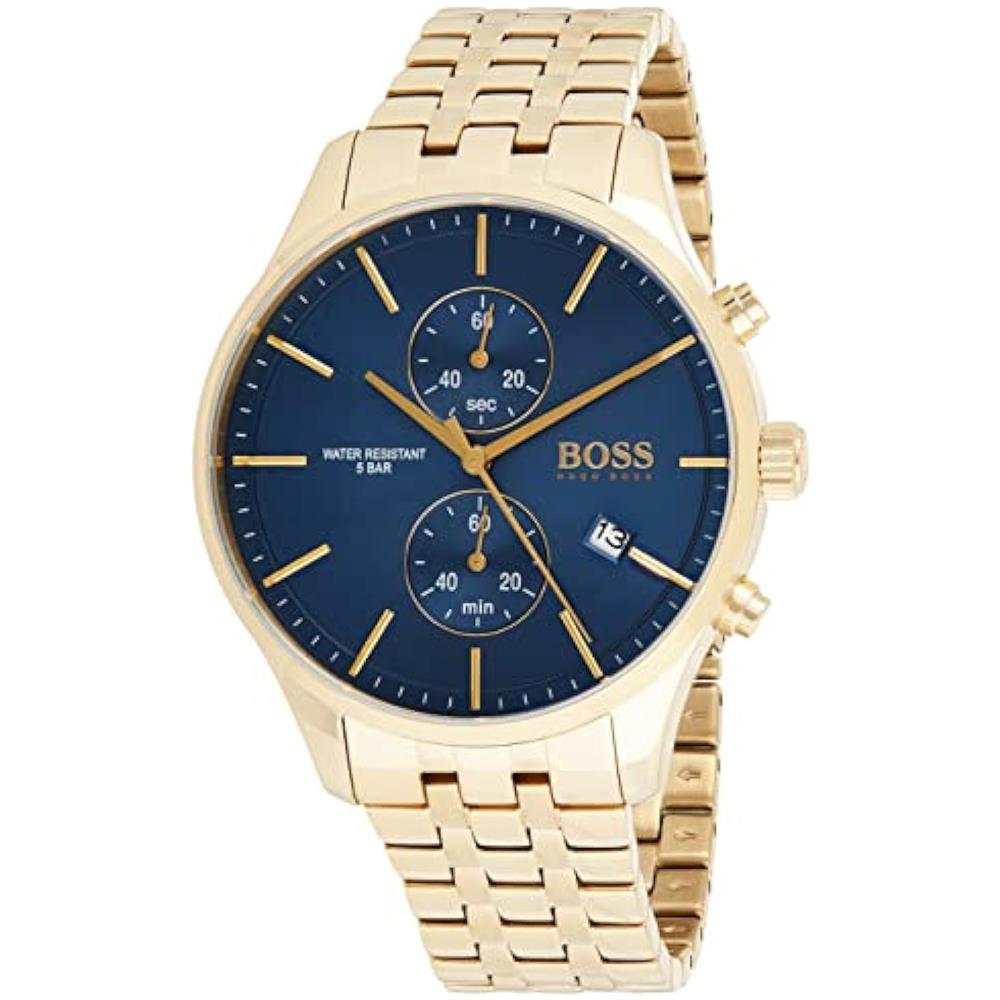 Orologio Con Cronografo Al Quarzo Da Uomo Con Cinturino In Acciaio Inossidabile Dorato - 1513841 - Foto 2