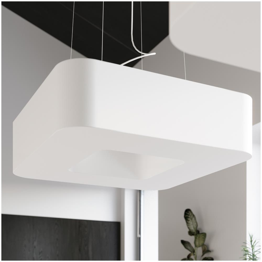 Lampadario Urano 80 Bianco Sl. 0827 - Minimalista Lampadari Bianco 112x80x80 Cm - Foto 1