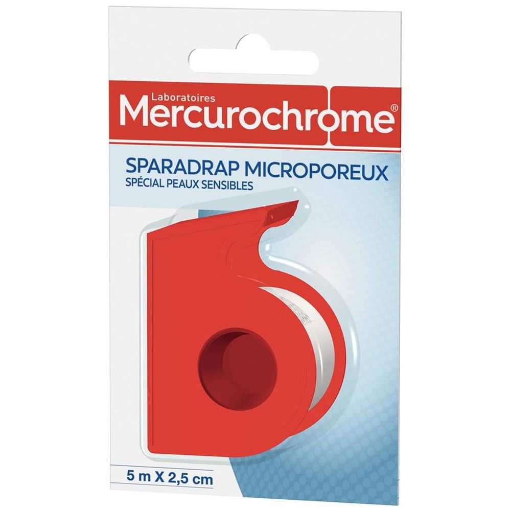 Sparadrappo Microporoso 5 M X 2,5 Cm Mercurocromo - Foto 1