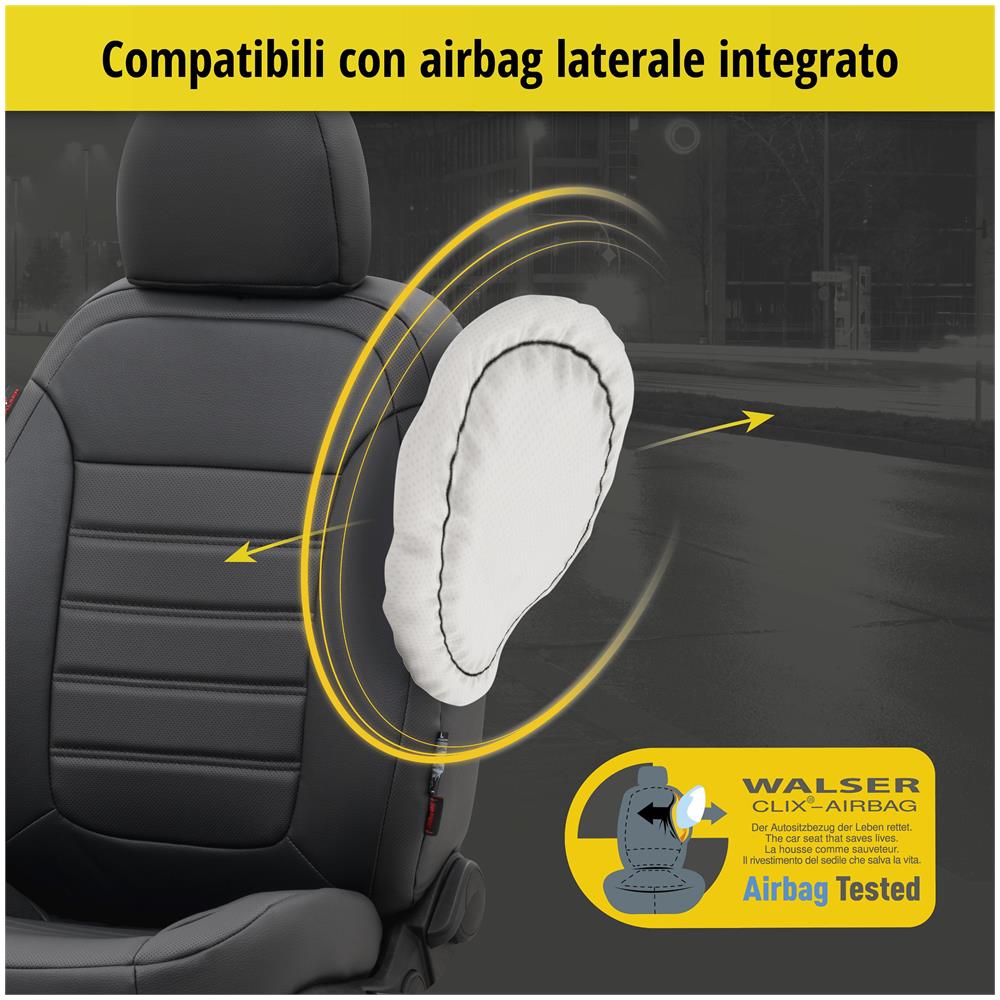 Coprisedili Robusto Per Audi A3 (8p1) 05/2003-12/2013, 2 Coprisedili Per Sedili Sportivi - Foto 2