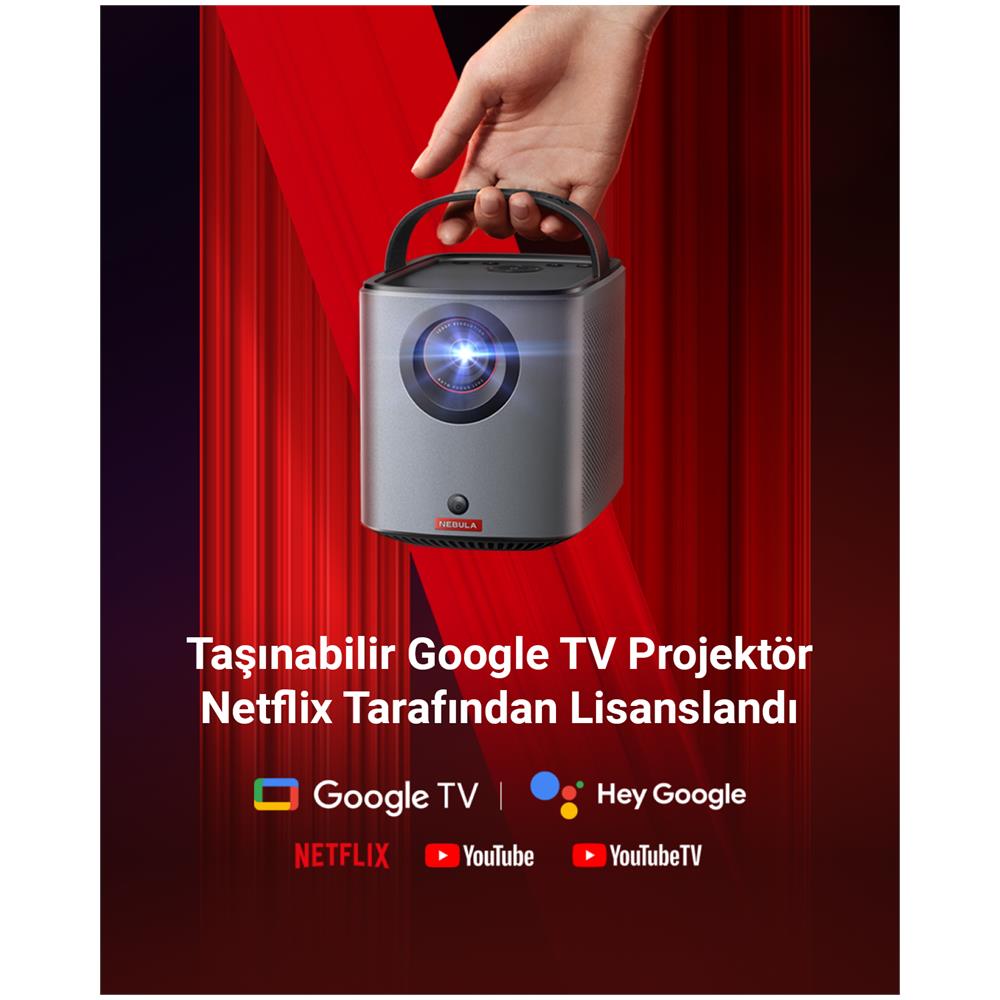 Nebula Mars 3 Air Akilli Tasinabilir Wifi Kablosuz Projeksiyon Cihazi videoproiettore Modulo proiettore 400 ANSI lumen LCD 1080p (1920x1080) Nero - Foto 2