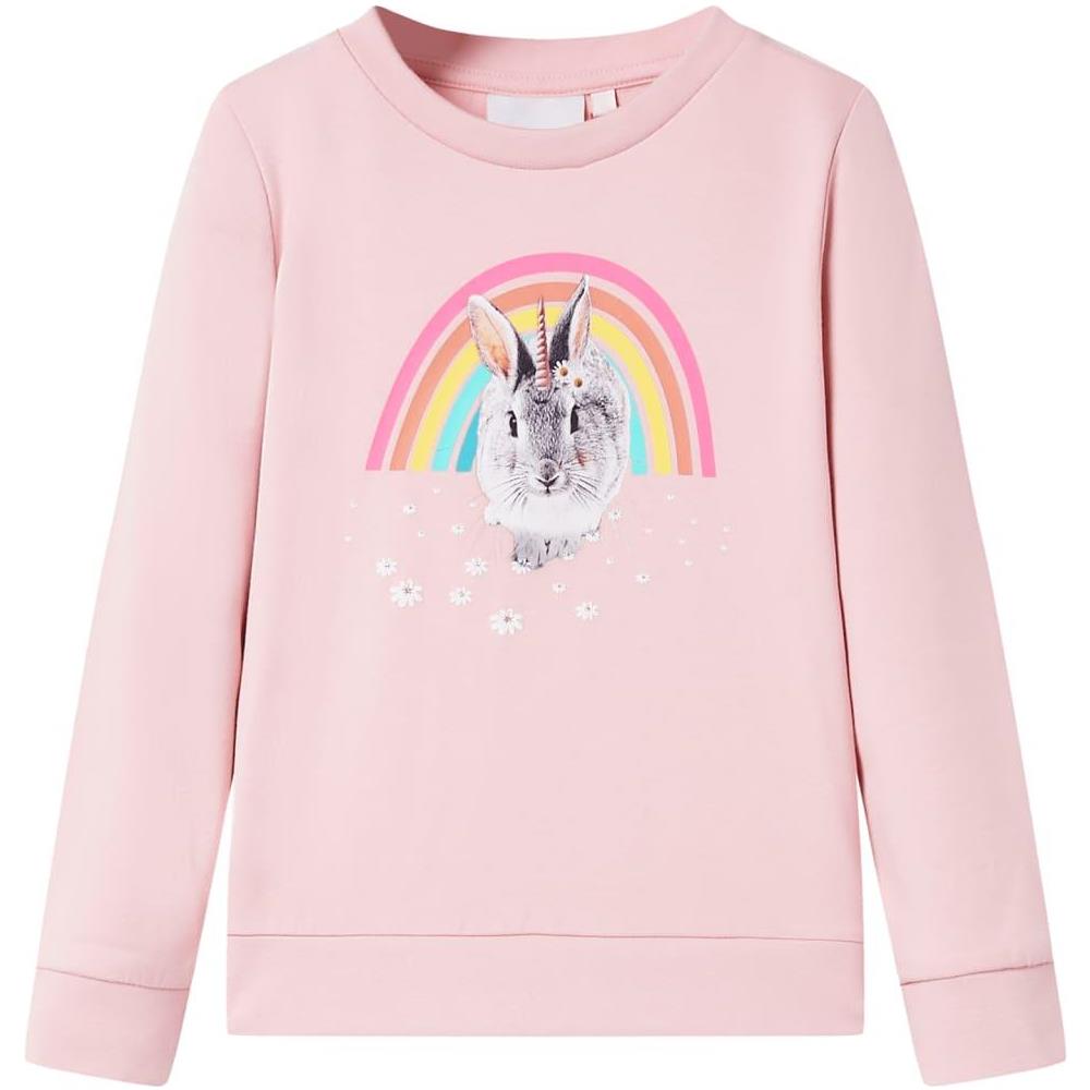 Felpa da Bambina Rosa Chiaro 128 - Foto 1