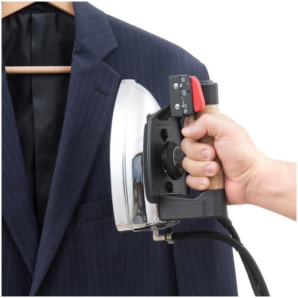 EOLO Ferro da Stiro AV01 FP RA V6 Professionale e Pistola a Vapore Ricarica Automatica Stiro Verticale Orizzontale Caldaia in Rame Doppia Resistenza Anticalcare Made in Italy Garanzia 5 Anni - Foto 6