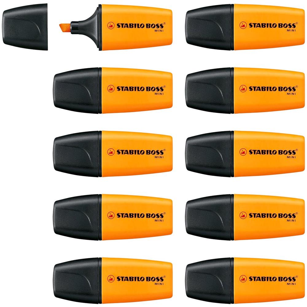 BOSS MINI - Evidenziatore - Confezione da 10 - Arancio - Foto 1