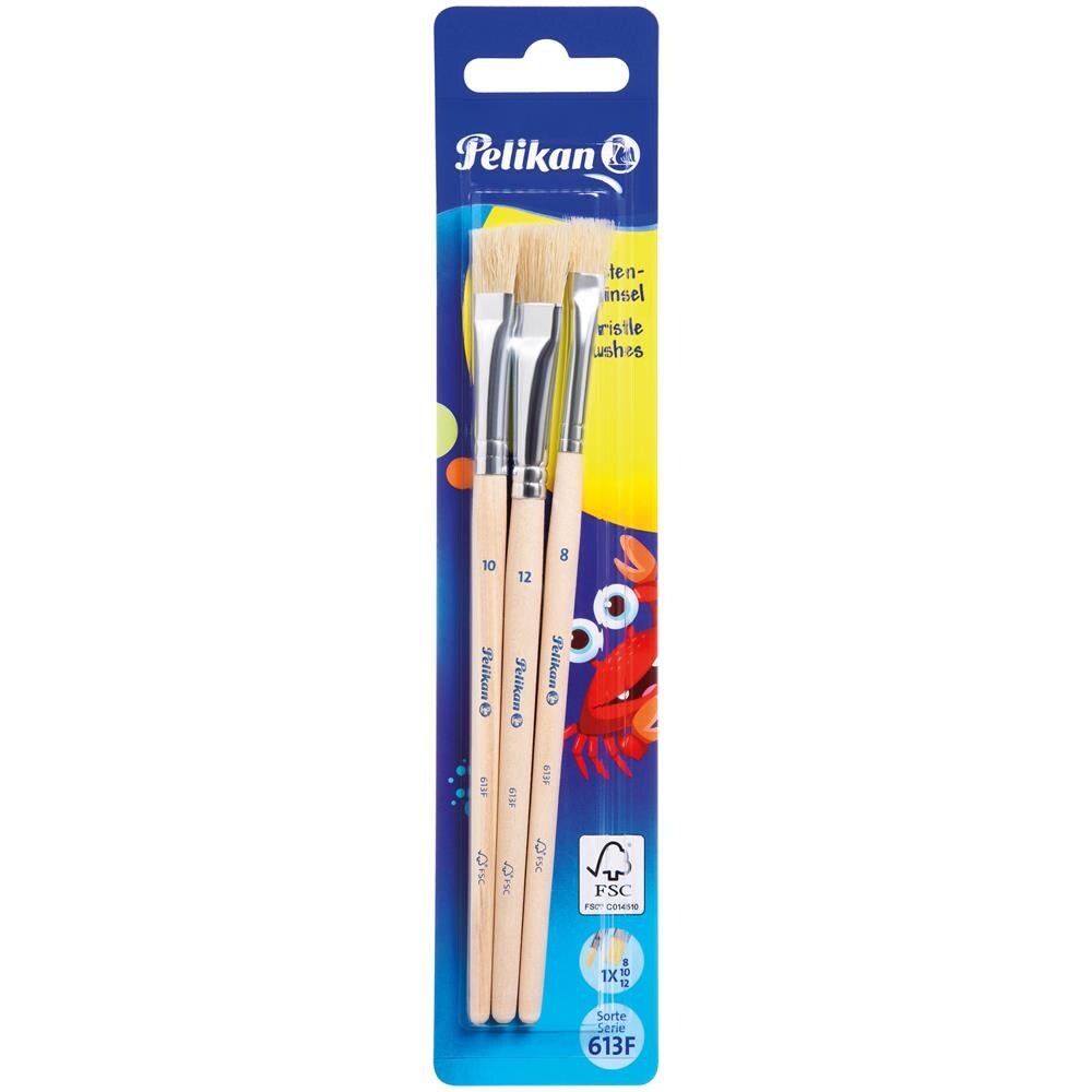 Peli Borstenpinsel Blister mit 3 Pinseln - Foto 1