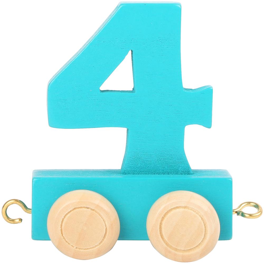 Trenino Dei Numeri Colorato ""4"" Legler - Foto 2