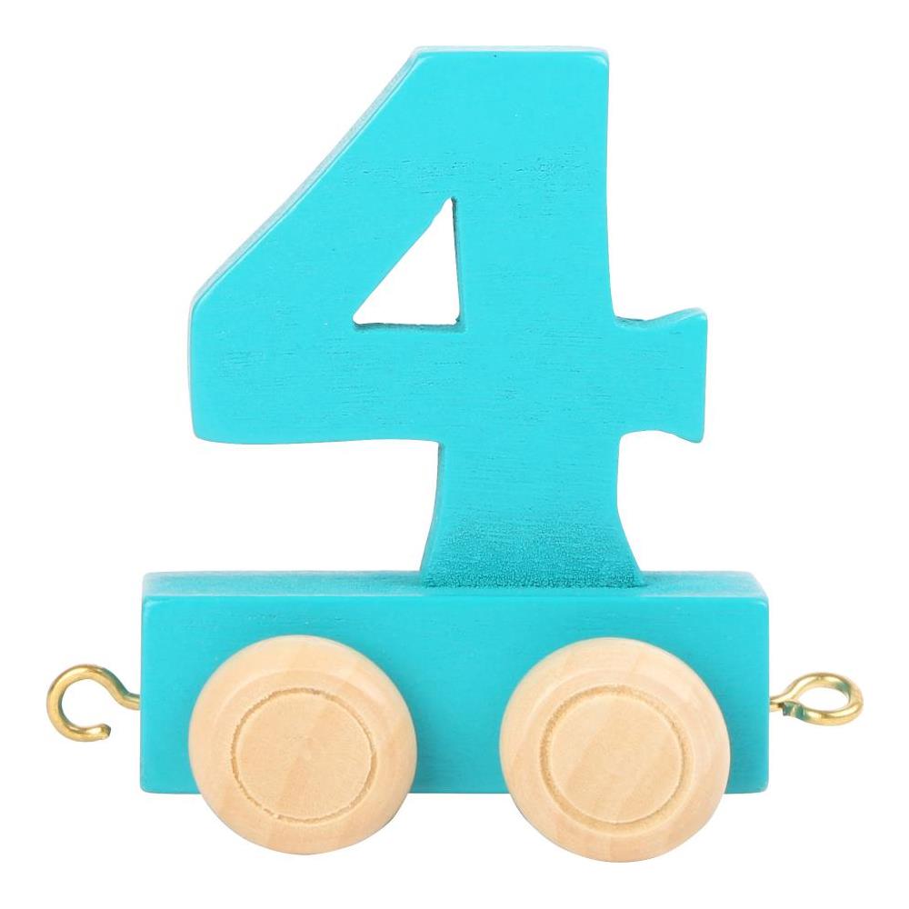 Trenino Dei Numeri Colorato ""4"" Legler - Foto 1
